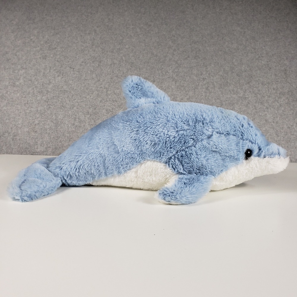 FAO Schwarz Unisex Plush Dolphin 15" Blue Stuffed Animal Ocean Toy 35047A22260